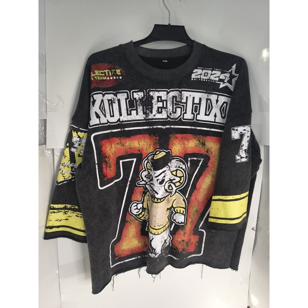 Y2K Kollective Graphic Shirt Mens L Distressed Grunge Streetwear 77